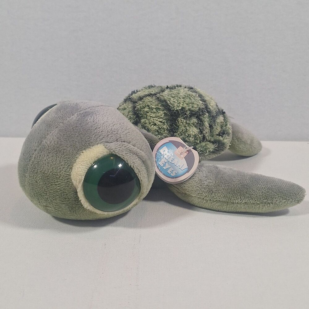 Aurora Dreamy Eyes Green Sea Turtle Soft Plush Stuffed Animal Toy
